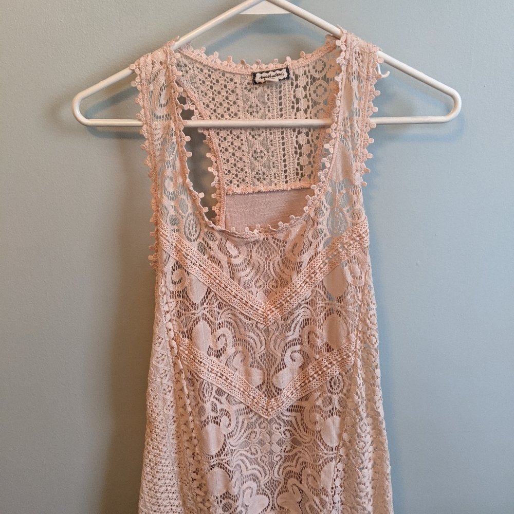 Lace tank top - M